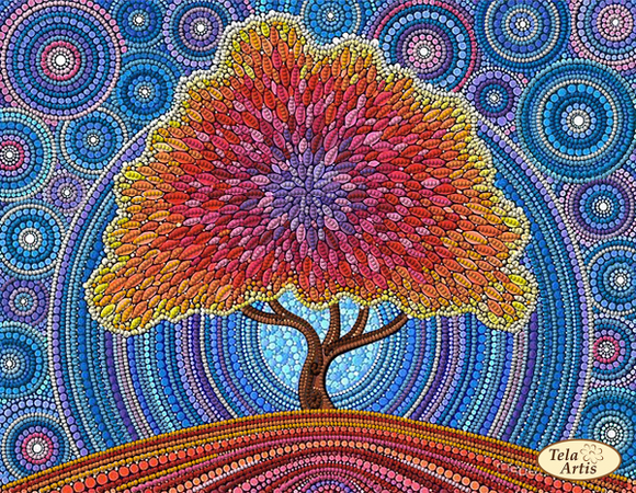 Bead embroidery kit tree of happiness