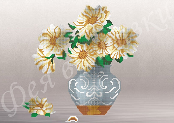 DIY Bead Embroidery kit GENTLE BOUQUET