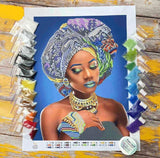 Bead Embroidery Kit African Woman