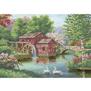 Bead Embroidery Kit WATER MILL - Marlena.shop